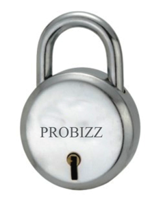 Round Pad Lock - 3 Keys